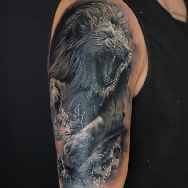 Český lev · black & grey