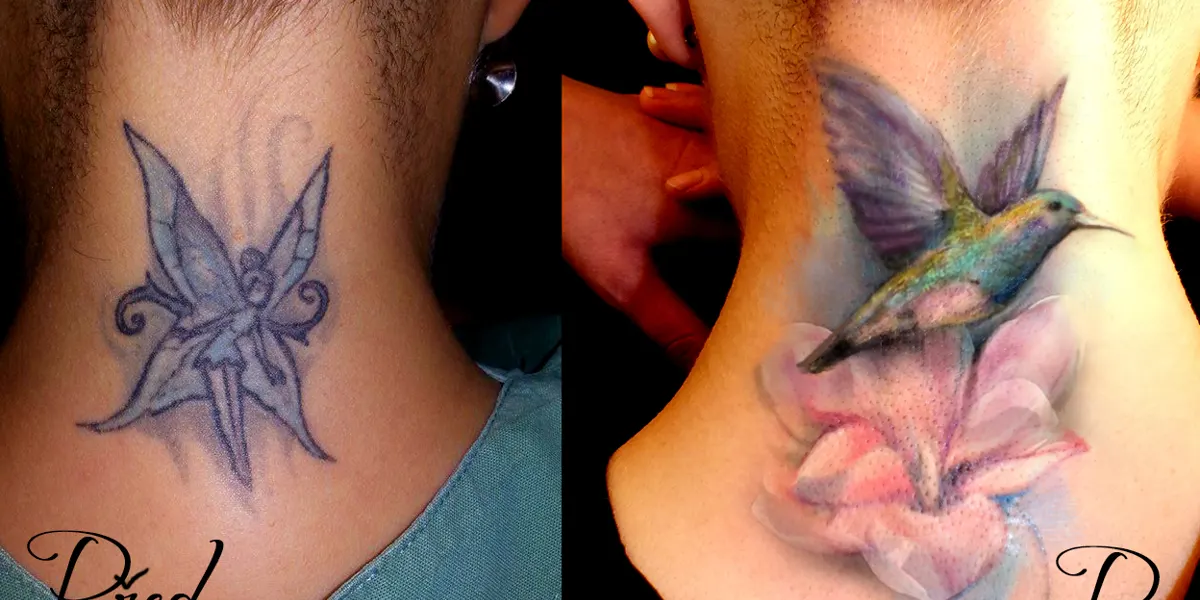 Kolibřík · cover-up · barva